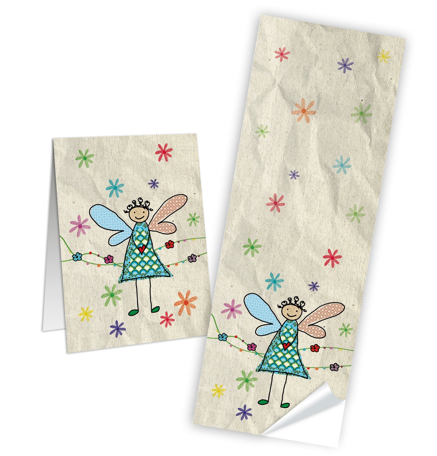 10 ENGEL Aufkleber Schutzengel Kinder Geschenkaufkleber 5 x 14 8 cm Deko Weihnachten Sticker Bandero – Hochzeitsgeschenk | Sticker Muttertag Basteln - Image 1