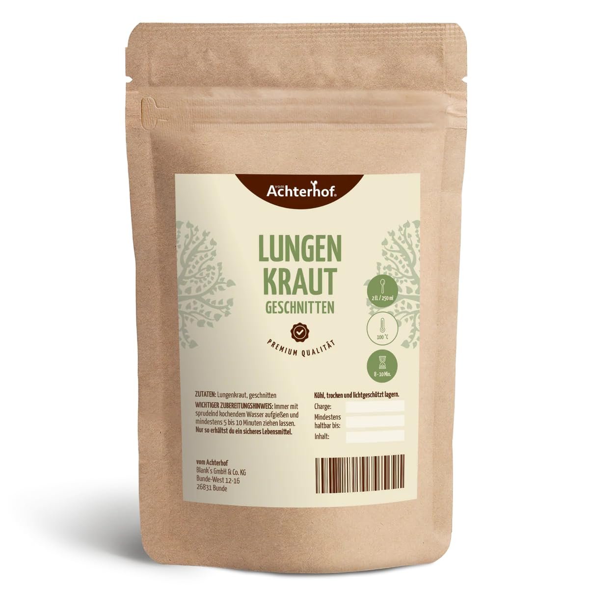 100 g Lungenkraut geschnitten Lungenkrauttee Kräutertee Kräuter vom-Achterhof - Image 1