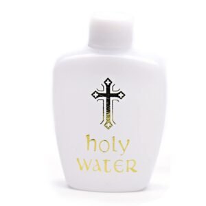 60ml katholische Flasche Lourdes Wasserflasche Leere Heilige Wasser Flasche Katholische Reise Größe Gold für Kreuz hält Container katholischen Flaschenöffner - Image 1