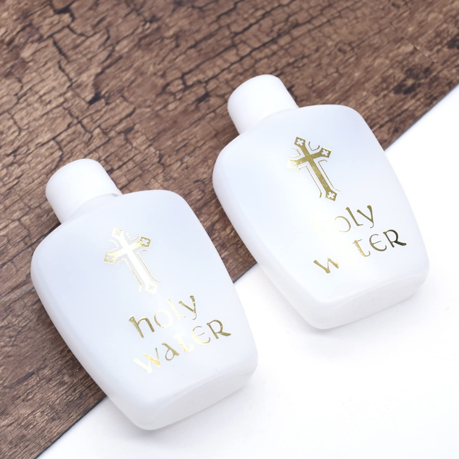 60ml katholische Flasche Lourdes Wasserflasche Leere Heilige Wasser Flasche Katholische Reise Größe Gold für Kreuz hält Container katholischen Flaschenöffner - Image 2