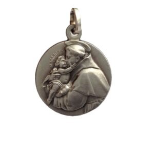 925 Sterling Silber Medaille Heiliger Antonius von Padua - Der Schutzheiligen Medaillen - Image 1