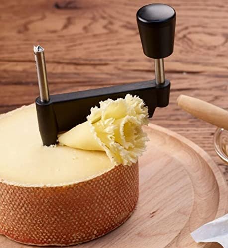 AOC Tete de Moine Schweizer Mönchkopf Käse Halber Laib ca. 400 g mit Kühlbox-Versand - Image 3