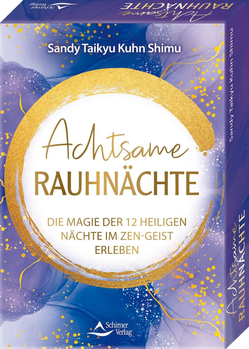 Achtsame Rauhnächte - Die Magie der 12 Heiligen Nächte im Zen-Geist erleben: - Set mit Anleitung und 40 Karten - Image 1