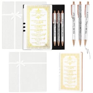 Affrolling 5-teiliges christliches Notizbuch-Stift, Geschenk-Set für Frauen, religiöses Leder, Gebetstagebuch, Stifte mit Geschenkbox für Muttertag, Kirche, Herren, Abschluss, Kollegen, Patentante - Image 1