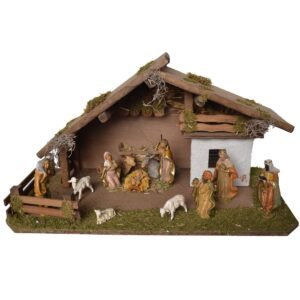 Alfred Kolbe Krippen 1330/1 Weihnachtskrippe, Braun, 59x30x34cm - Image 1