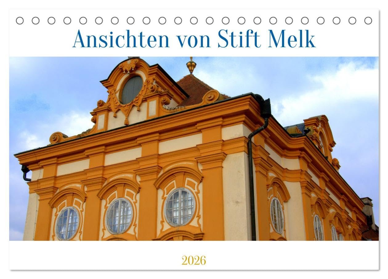 Ansichten vom Stift in Melk (Tischkalender 2026 DIN A5 quer), CALVENDO Monatskalender: Stift Melk, ein architektonischer Höhepunkt in der Wachau (CALVENDO Orte) - Image 1