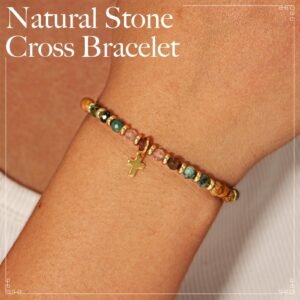 Asseourc Christliche Geschenke für Frauen, Kreuz Armband Damen - Geschenke für Frauen, Beste Freundin, Schwester, Mädchen, BFF zum Weihnachten Geburtstag, Taufgeschenke für Mädchen - Image 4