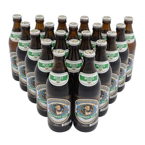 Augustinerbräu - Lagerbier hell (20 Flaschen à 0,5 l / 5,2 % vol.) - Image 1