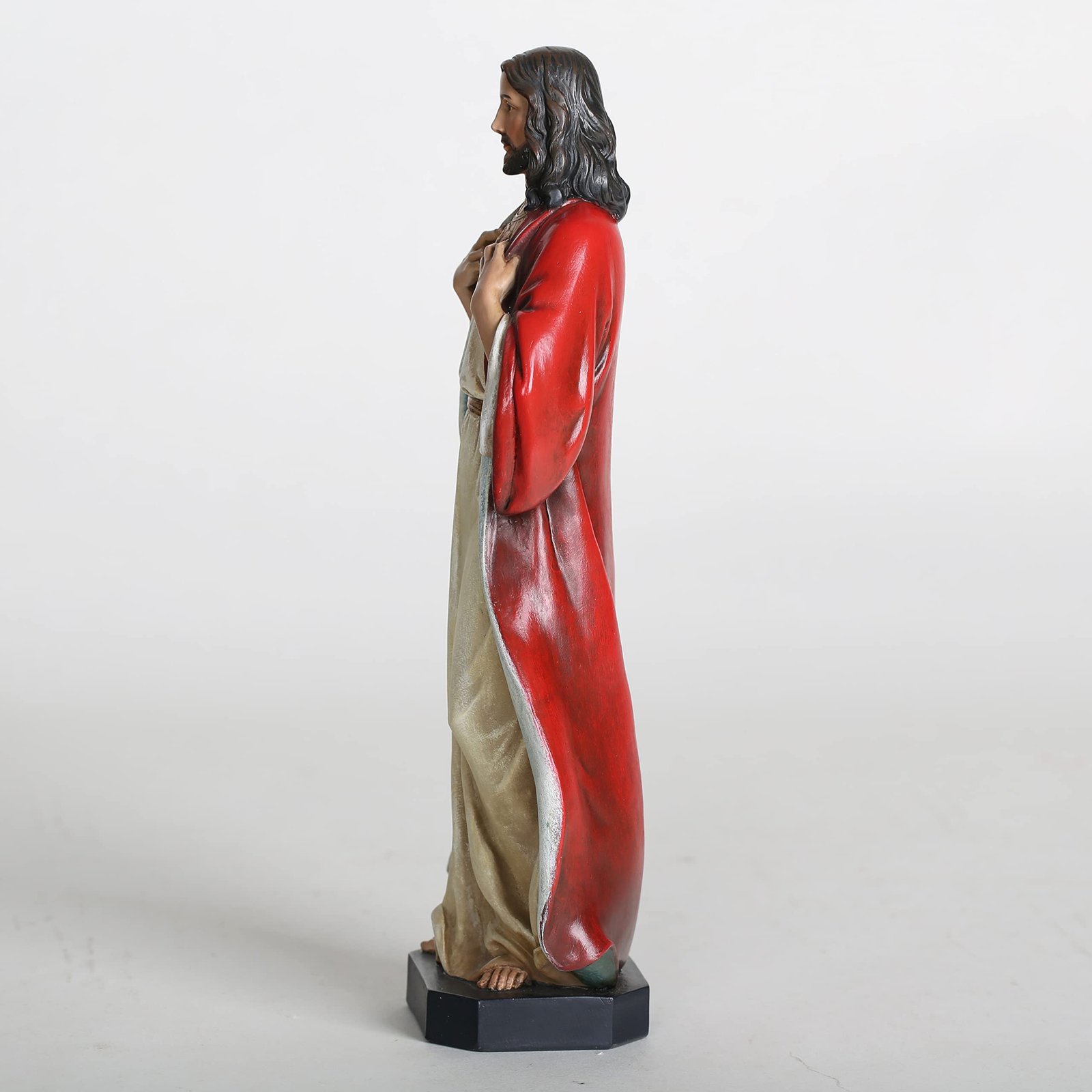 BC BUILDCLASSIC Heiliges Herz Jesu Figur, Jesus-Statuen, katholische Geschenke, 25,4 cm hoch, handbemalt - Image 4