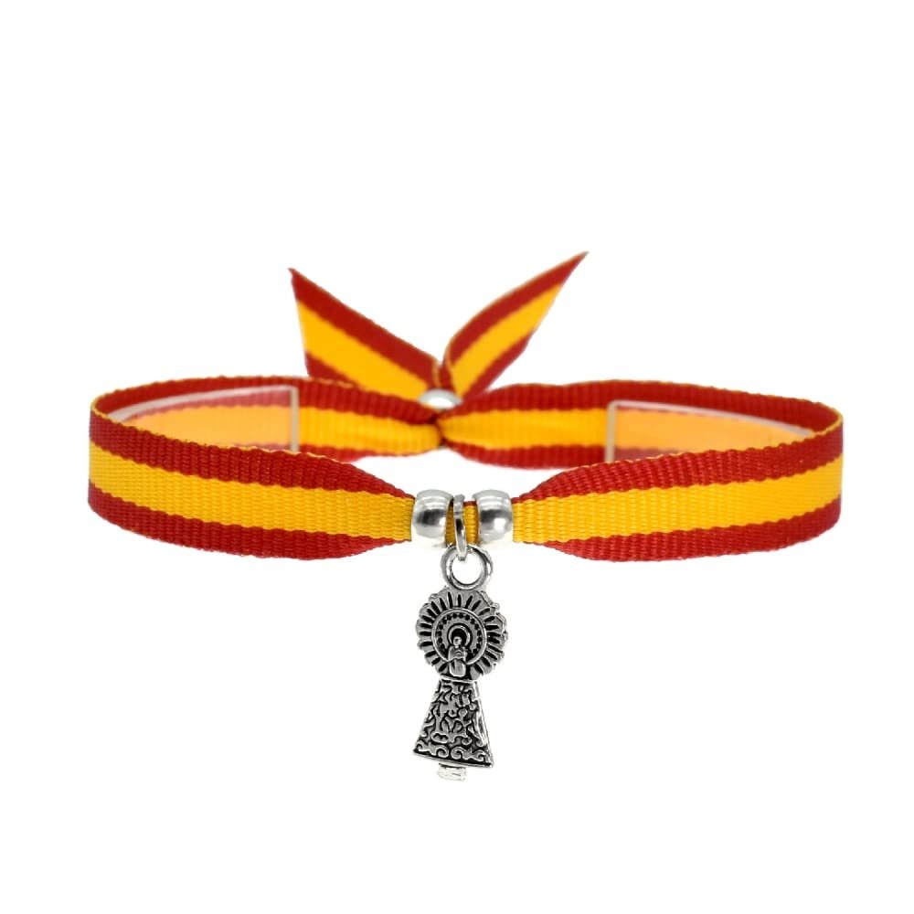 BDM Damen- und Herrenarmband aus spanischem Stoff mit der Virgen del Pilar und der spanischen Flagge. - Image 1