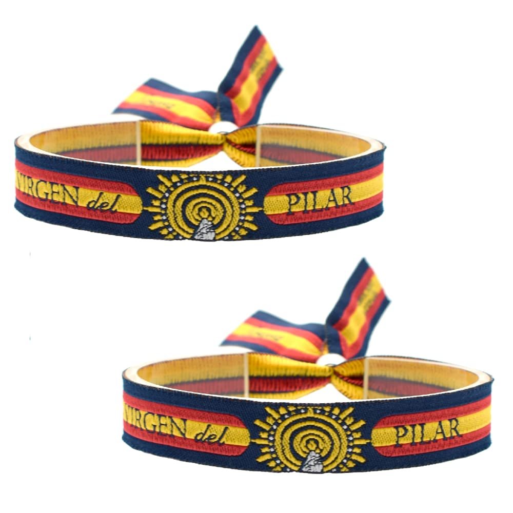 BDM Fadenarmband Virgen del Pilar, spanische Flagge, für Damen und Herren. Einheiten 2 - Image 1