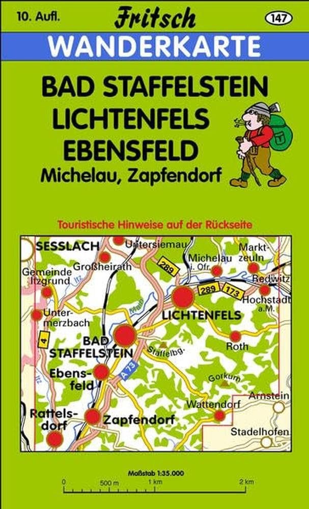Bad Staffelstein - Lichtenfels - Ebensfeld: Michelau, Zapfendorf (Fritsch Wanderkarten 1:35000) - Image 1