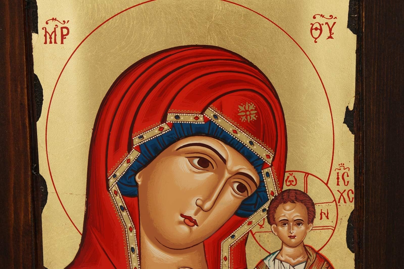 BlessedMart Ikone Unserer Lieben Frau von Kasan - griechisch-orthodoxe byzantinische Gottesmutter Ikone - Image 4