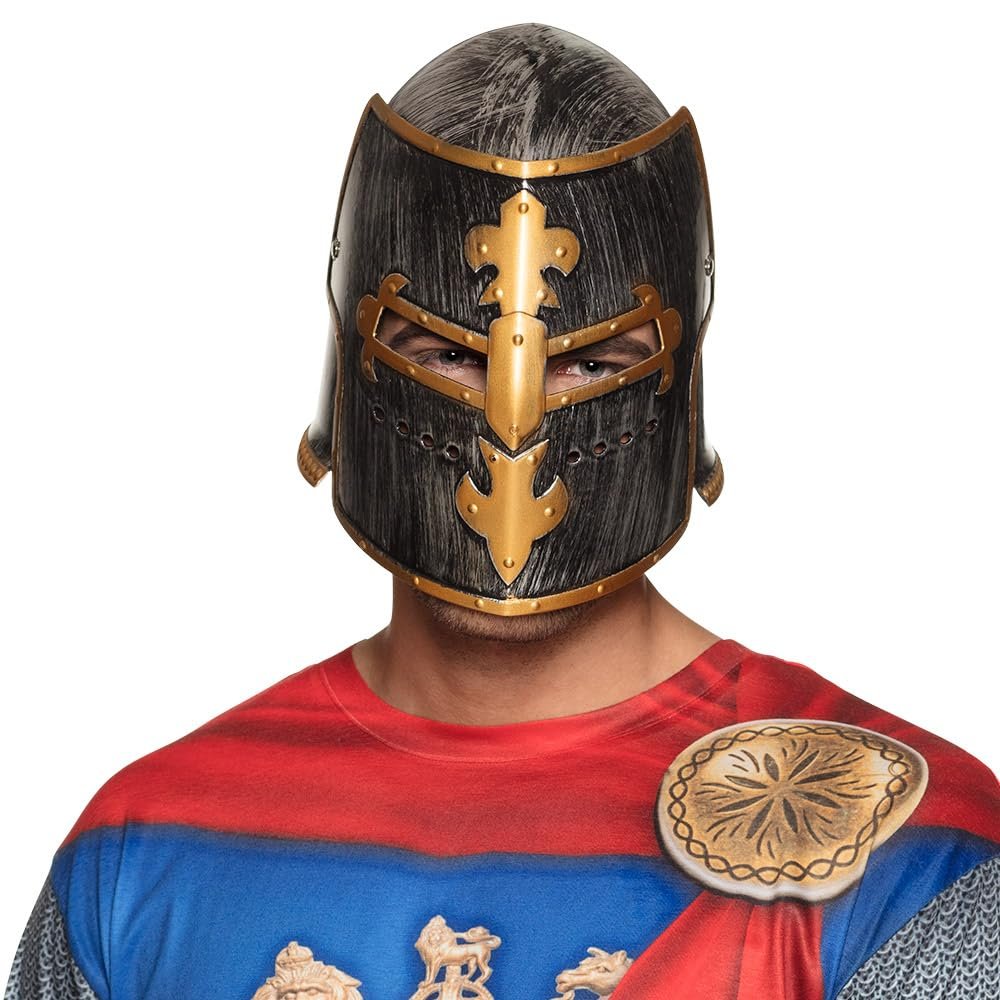 Boland 44043 - Kreuzritter Helm für Erwachsene aus Kunststoff, Kopfbedeckung für Ritter Kostüm, Zubehör für Karneval und Mottoparty - Image 1