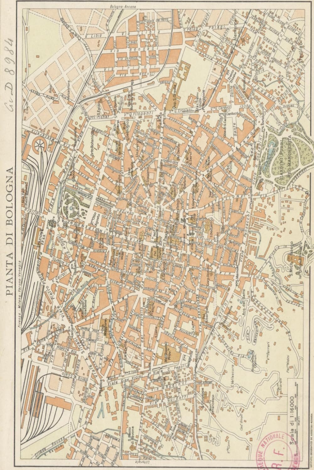 Bologna Map Journal: Vintage Map Notebook - Image 1