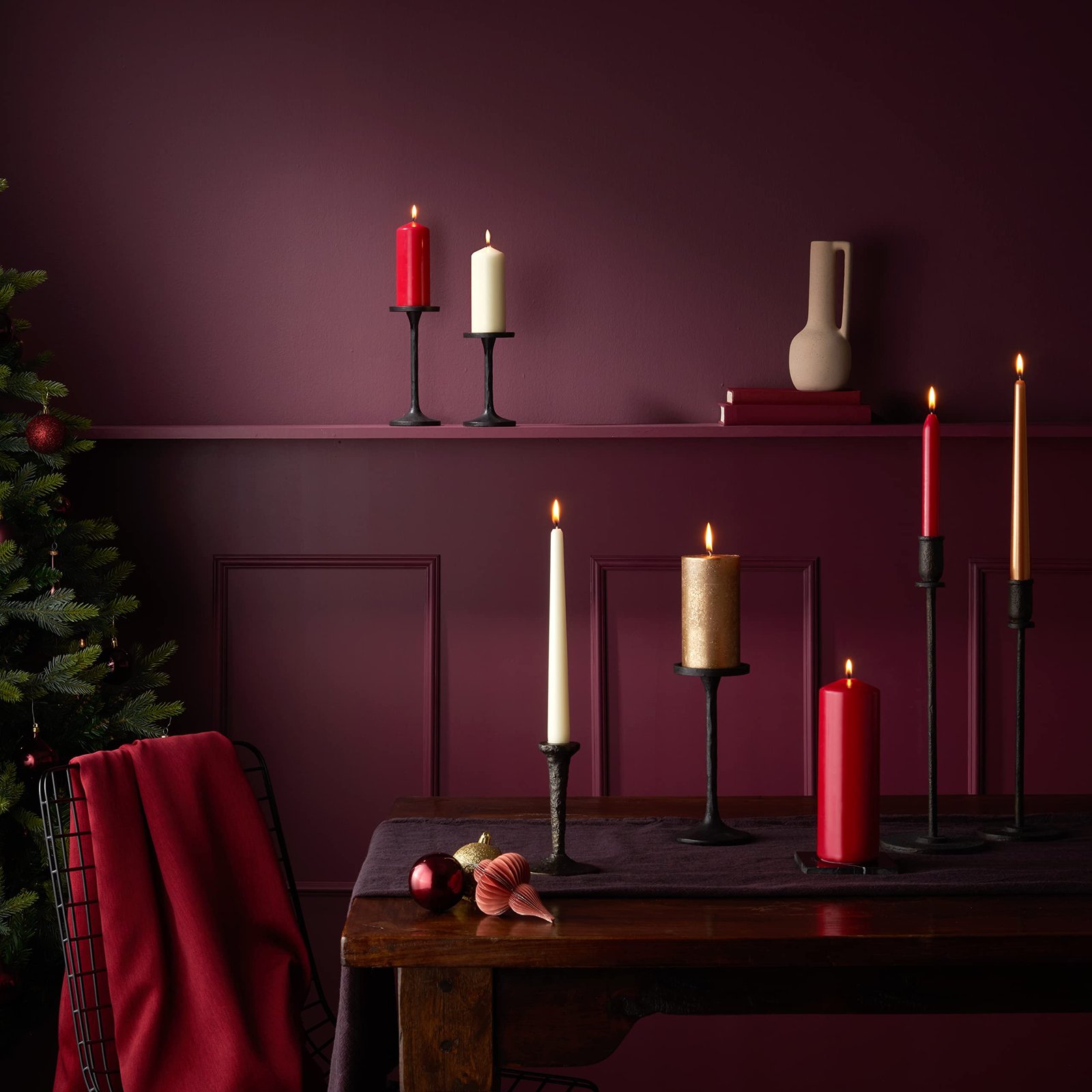 Bolsius - Adventszeit - Stumpenkerze - weiß - 10cm - 4-Pack - Dekorative Kerze - Mit natürlichem Pflanzenwachs - Ohne Palmöl - Image 3