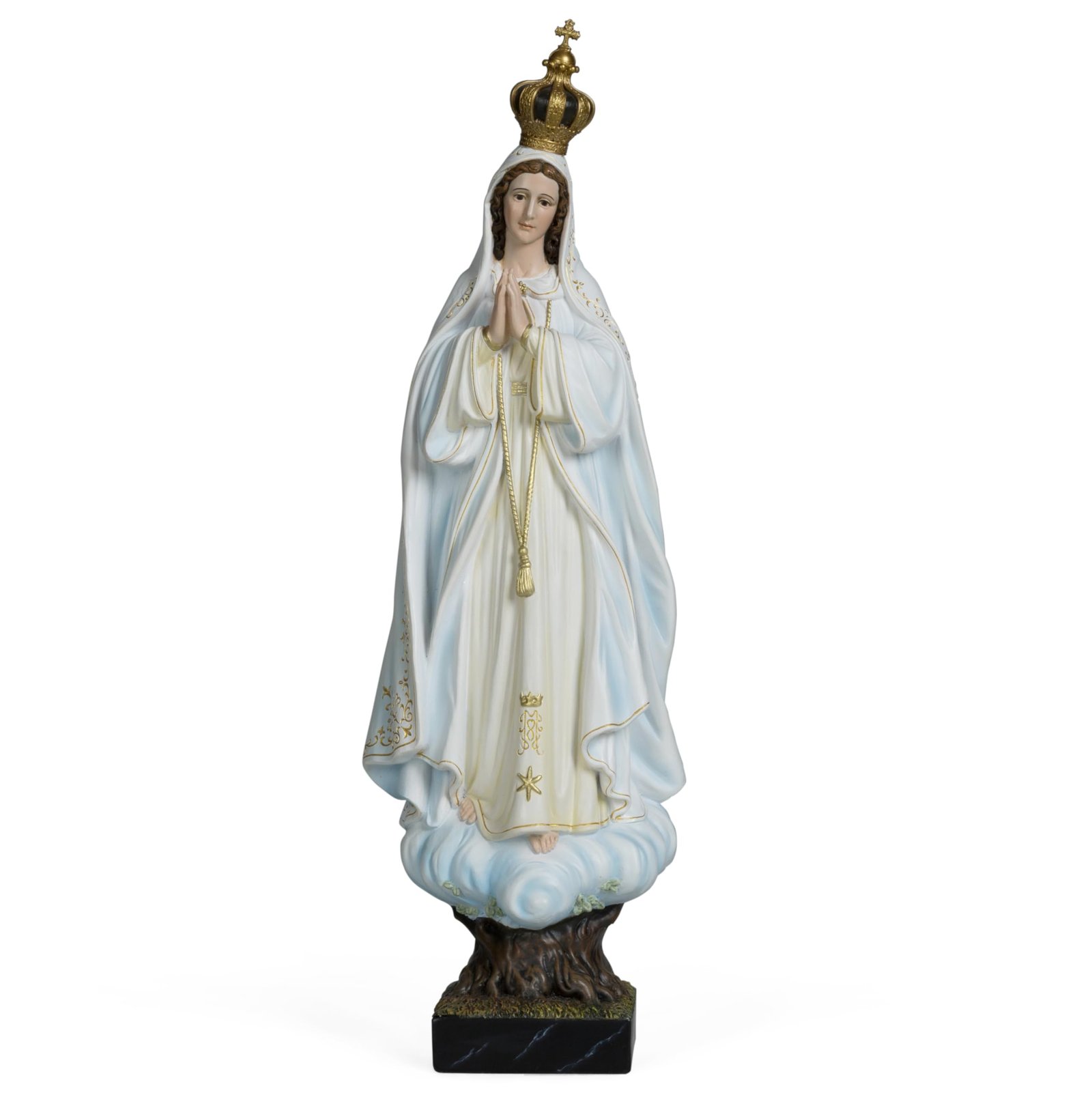 Buildclassic Statue Our Lady of Fatima, Heilige Mutter, Statue für Altar, religiöses Geschenk, heiliges Herzstück für Zuhause, Kirche, Krankenhaus, Renaissance, handbemalt von Buildclassic - Image 1