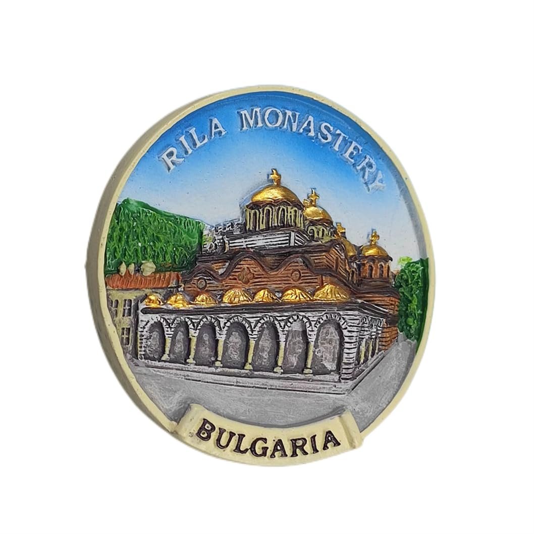Bulgarien 3D Rila Kloster Kühlschrankmagnet, Souvenir, Geschenk, Harz, handgefertigt, Bulgarien, Kühlschrankmagnet, Heim- und Küchendekorationskollektion - Image 4