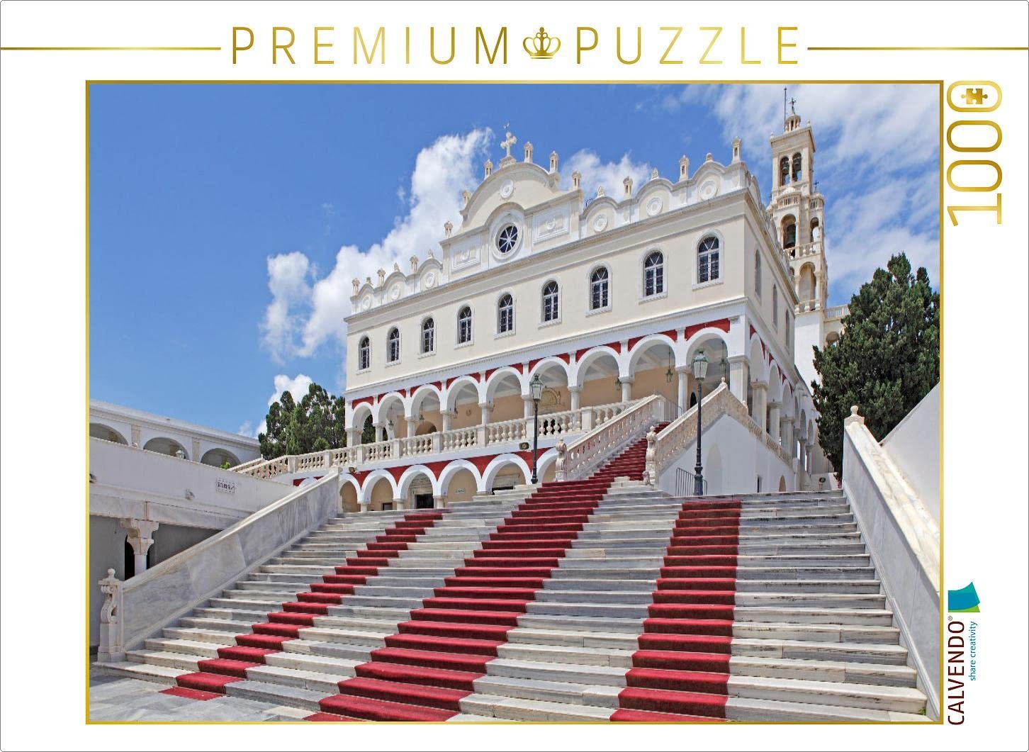 CALVENDO Puzzle Kirche Panagia Evangelistria, Tinos-Stadt, Insel Tinos 1000 Teile Puzzle quer | Lege-Größe cm Foto-Puzzle für glückliche Stunden - Image 1