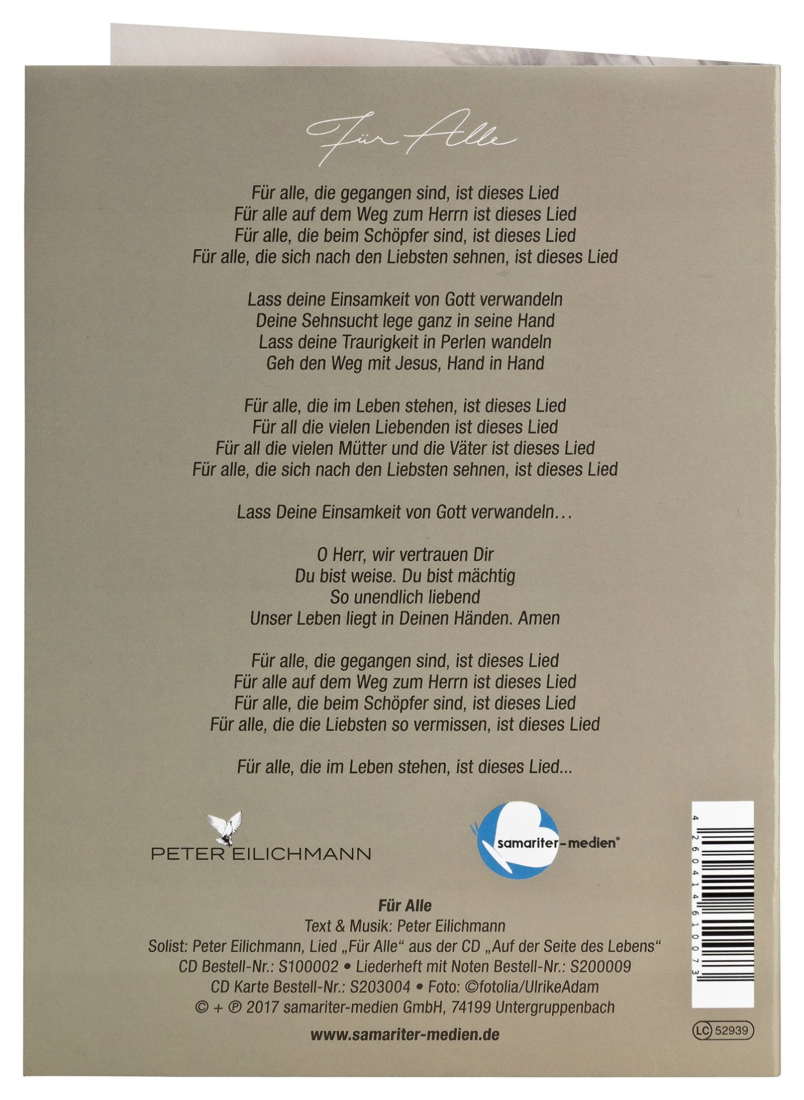 CD-Karte - Trauerkarte Für Alle hochwertige Klappkarte mit einem Song auf CD - Image 2