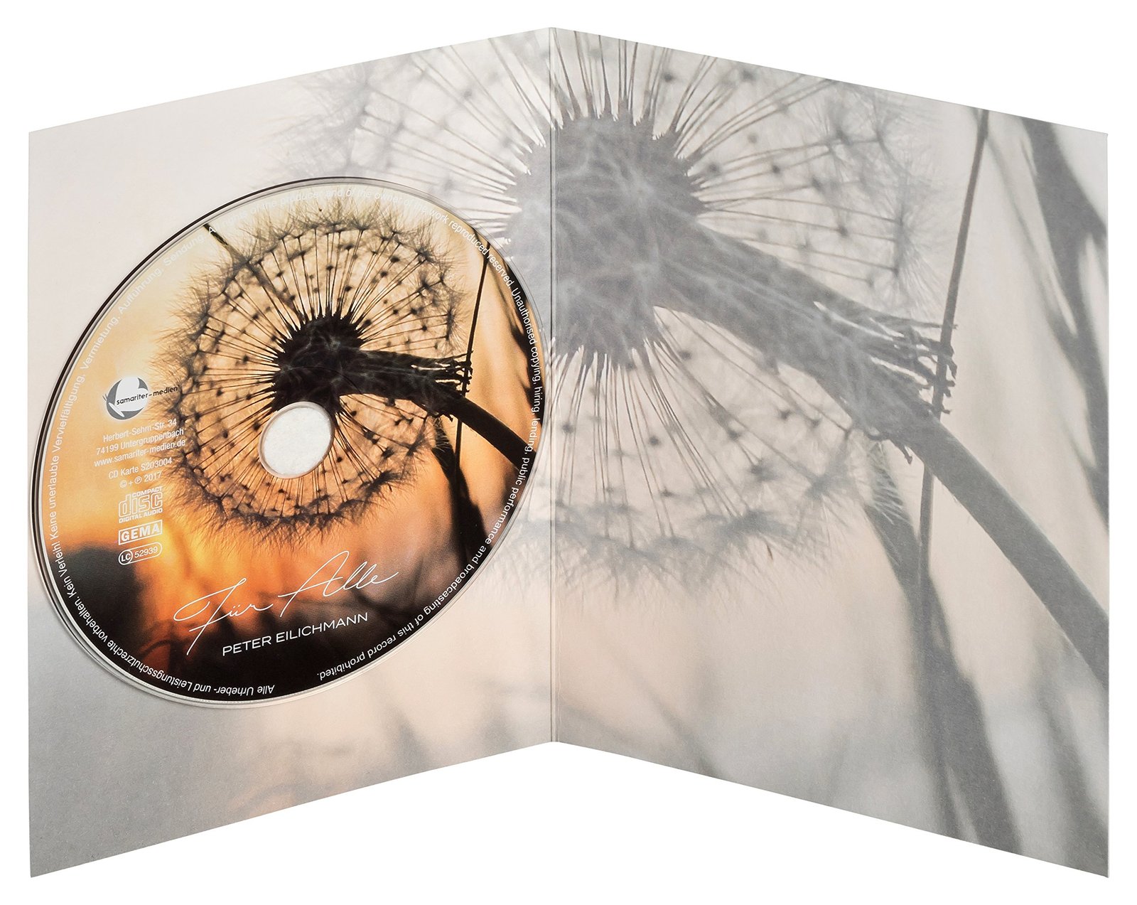 CD-Karte - Trauerkarte Für Alle hochwertige Klappkarte mit einem Song auf CD - Image 3