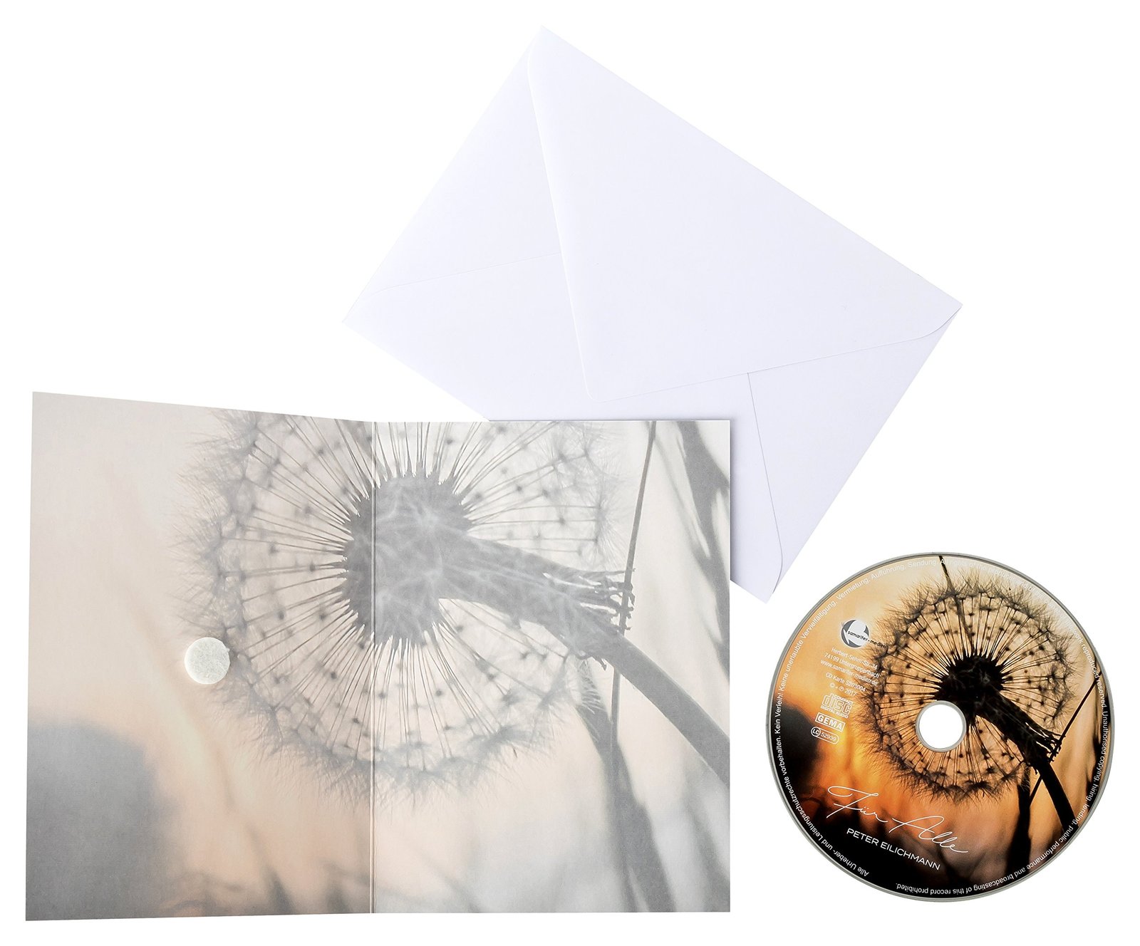 CD-Karte - Trauerkarte Für Alle hochwertige Klappkarte mit einem Song auf CD - Image 4
