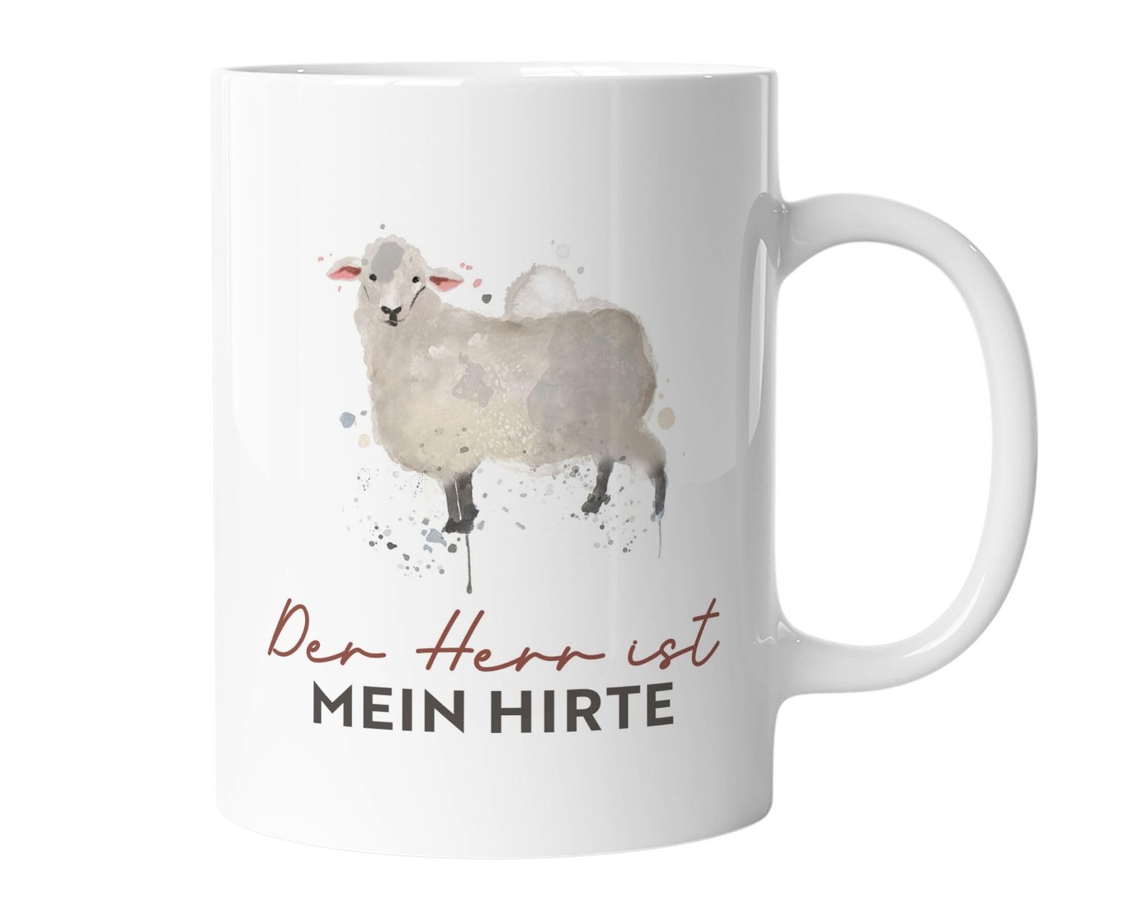 Christliche Tasse Geschenk für Christen mit Bibelvers Kaffeetasse Geschenkidee | Der Herr ist mein Hirte mug-christB-80 - Image 1