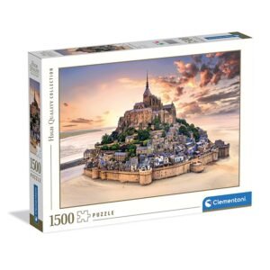 Clementoni Puzzle Collection - The Mont Saint-Michel Rising 1500 Stücke - Puzzle für Erwachsene 14-99 Jahre, Geschenk für Mann und Frau, France, Made in Italy, 31727 - Image 1