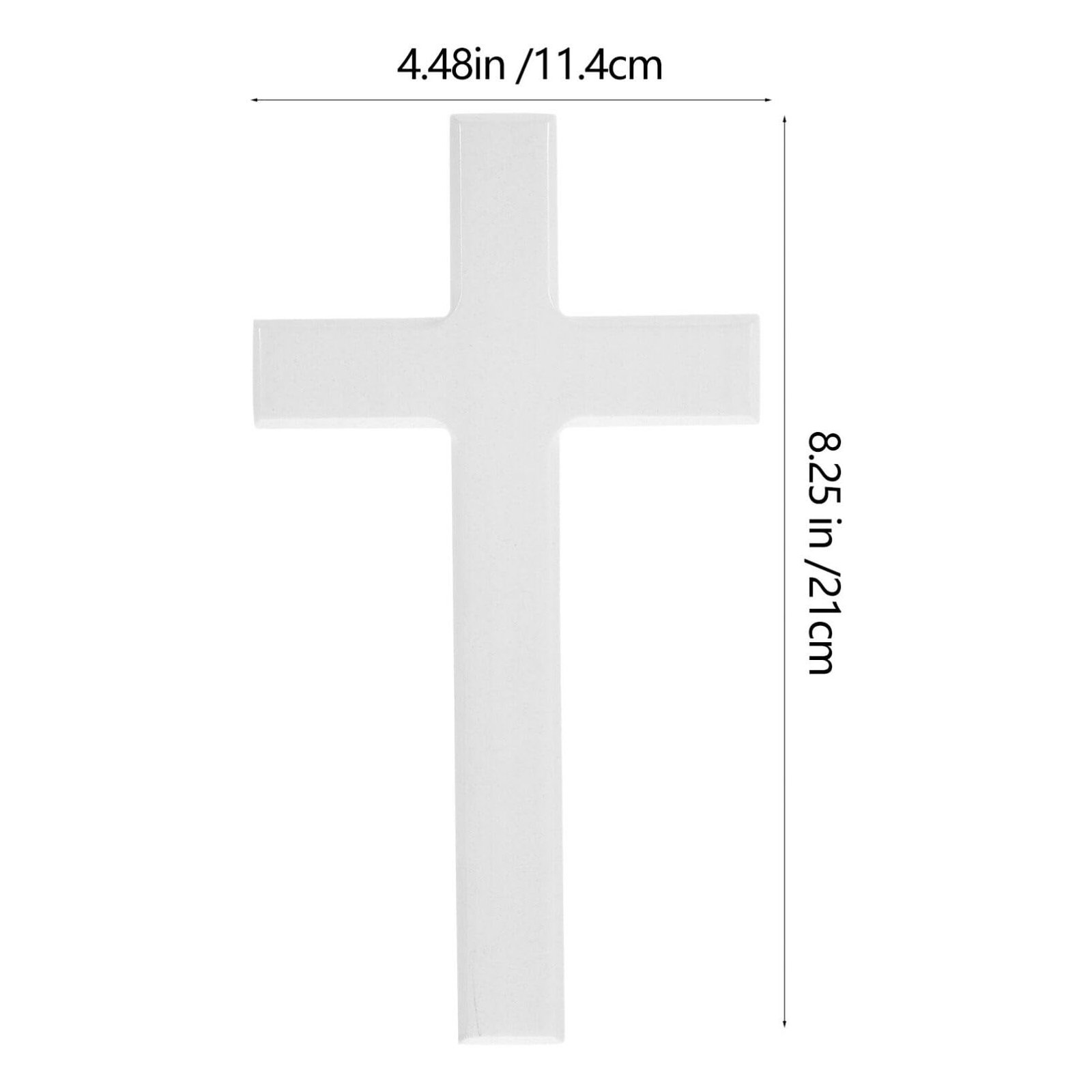 DEARMAMY Wand Holzkreuz Weißes Kreuz Wandbehang Kirchenwand Großes Kreuz Katholischer Religiöser Altar Zuhause Wohnzimmer Geschenke Für Eingangsbereich Büro - Image 2