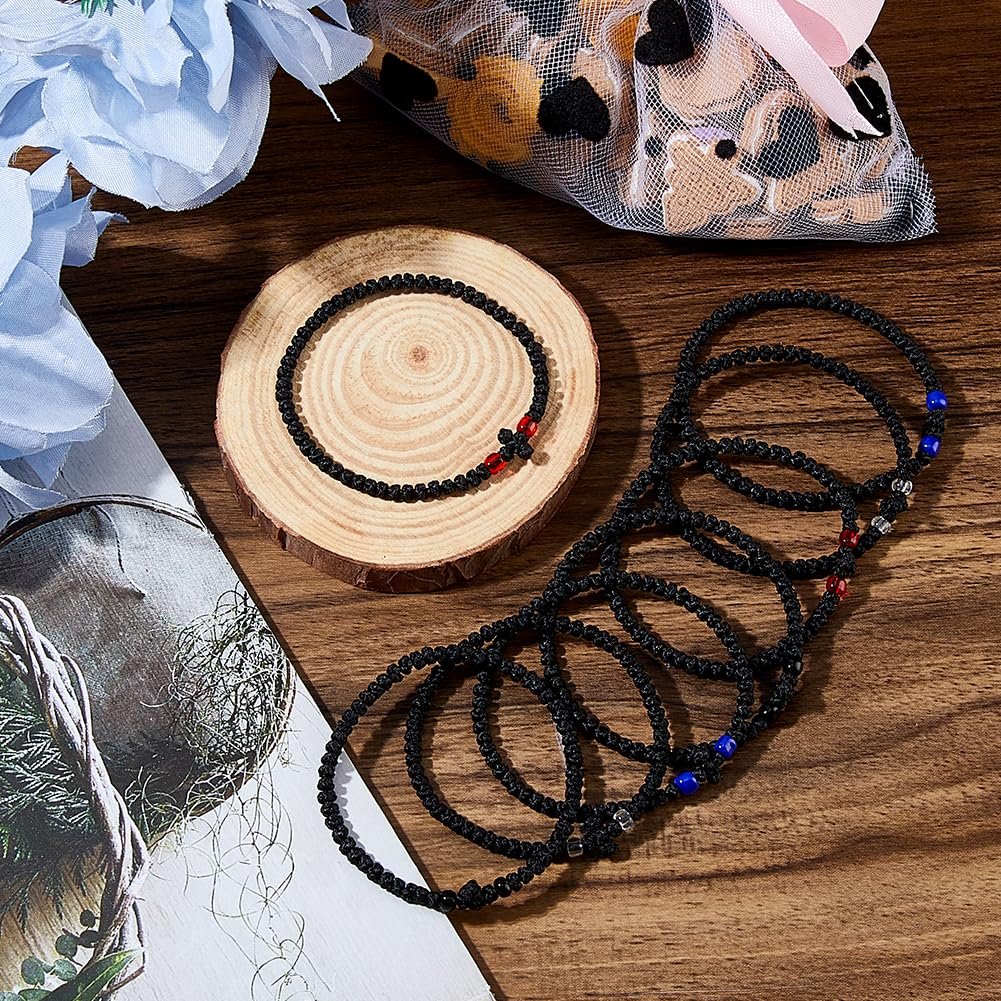 DICOSMETIC 15 Stück 3 Stile Verstellbares Polyester Orthodoxes Gebetsseil Schwarz 33 Knoten Chotki Gebetsseil Dünnes Armband Komboskini Armband Chotki Religiöses Geschenk Für Männer Und Frauen - Image 4
