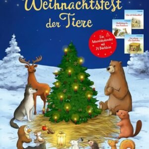 Das Weihnachtsfest der Tiere: Ein Adventskalender mit 24 Büchlein (Adventskalender mit Geschichten für Kinder: Mit 24 Mini-Büchern) - Image 1