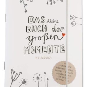 Das kleine Buch der großen Momente - Eintragbuch für Erinnerungen, Kinderzitate & Kindersprüche, A6 Kindermund Notizbuch, Weiß Beige mit Blumen, Kindertagebuch, Tagebuch, Reisetagebuch, Lebensbuch - Image 1