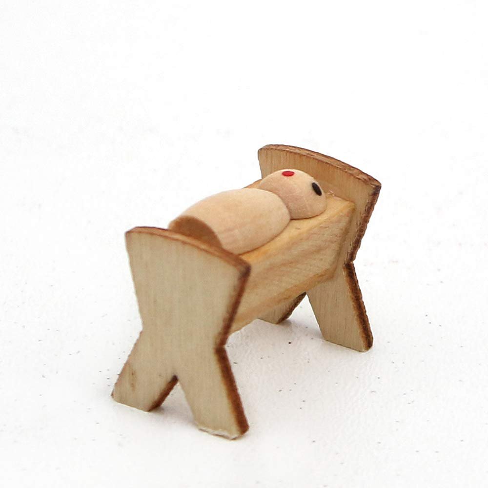 Dekohelden24 Holz Krippenfiguren als 10er Set, Maße L/B/H: 1,7 x 2,8 x 5 cm. - Image 4