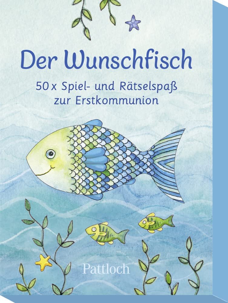 Der Wunschfisch. 50 x Spiel- und Rätselspaß zur Erstkommunion: Kartenset und Quizspiel Kommunion für Kinder ab 8 Jahren - Image 1