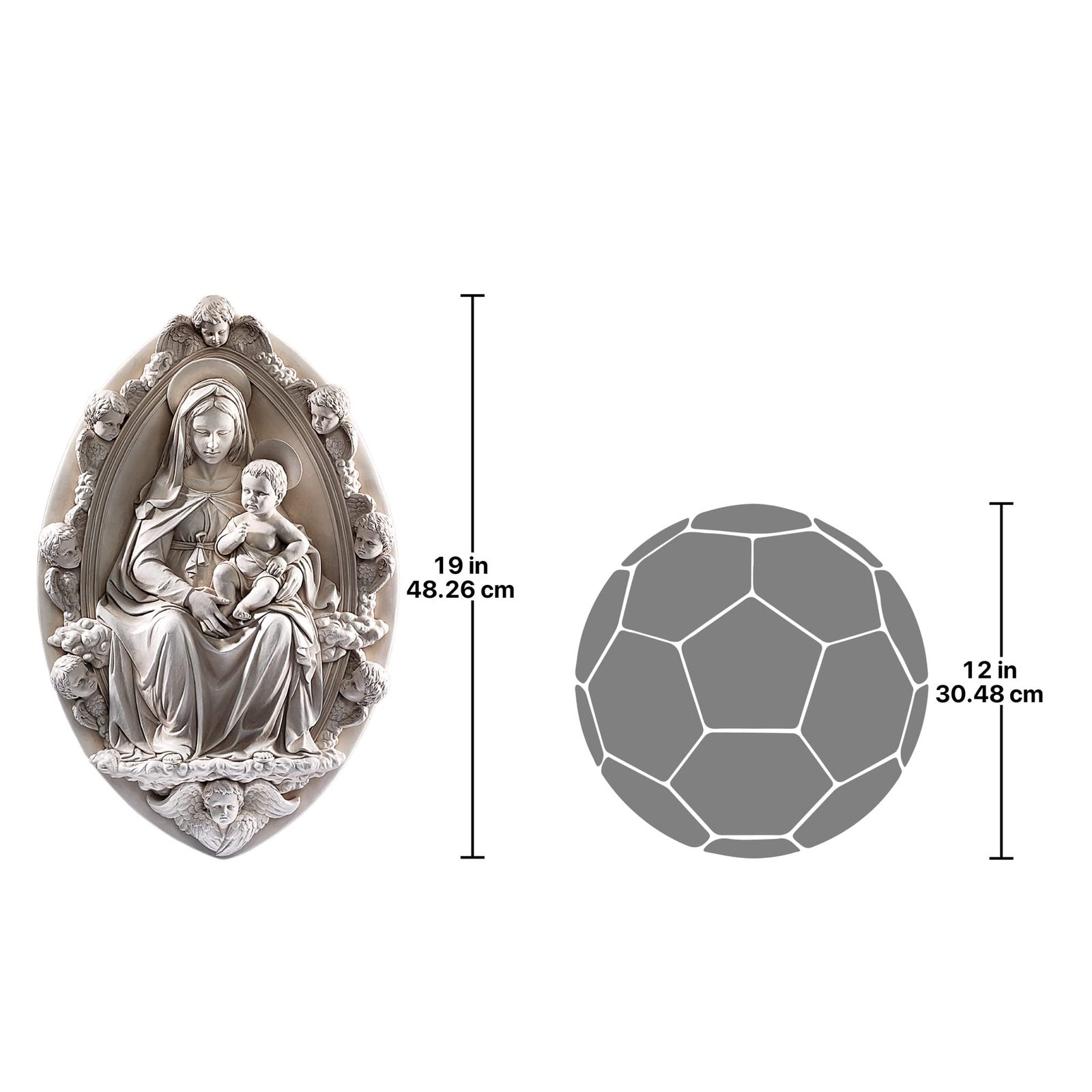 Design Toscano Madonna mit dem Kinde (1430), Wandfigur - Image 3
