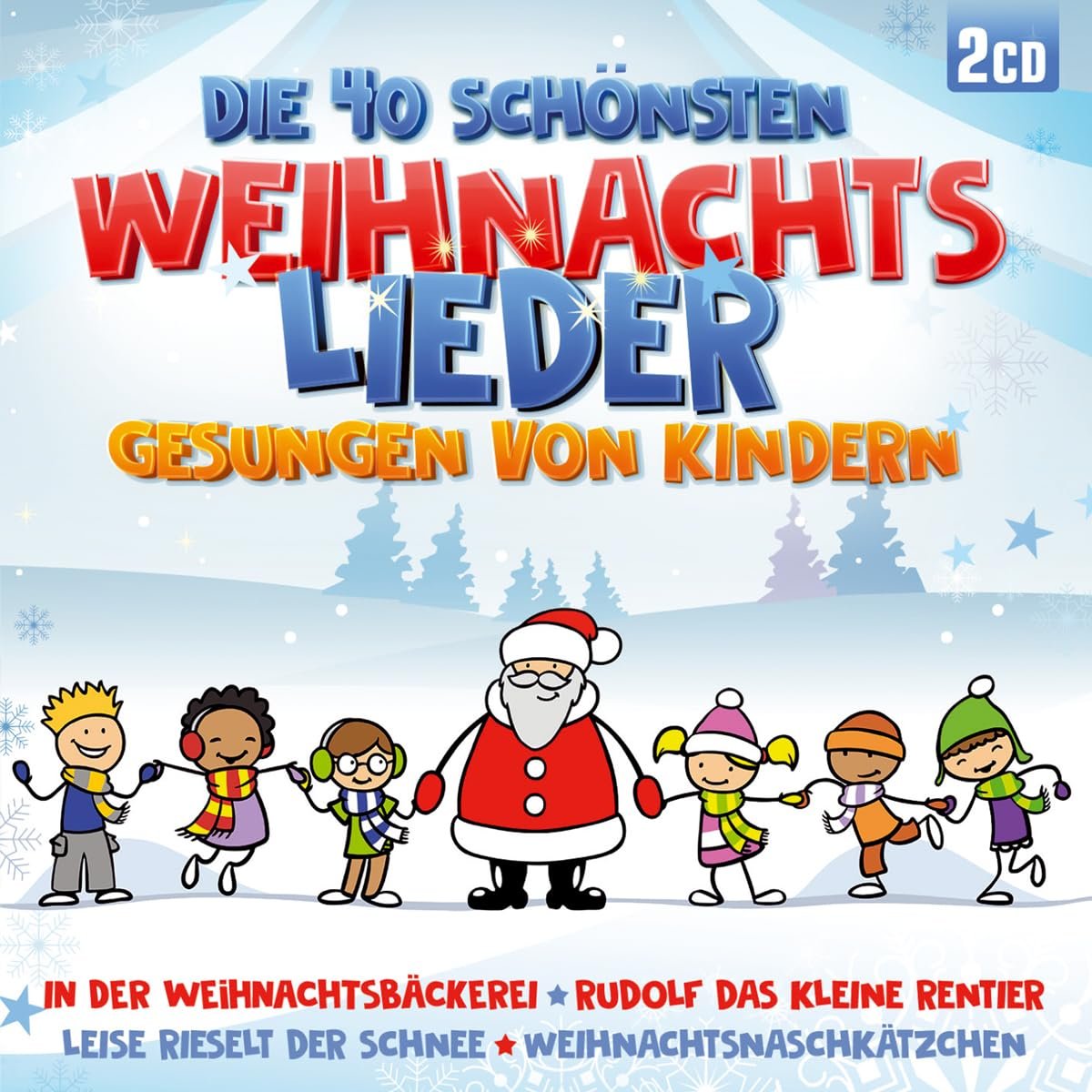 Die 40 Schönsten Weihnachtslieder gesungen von Kindern; incl. In der Weihanchtsbäckerei; Rudolf das kleine Rentier; Leise rieselt der Schnee; Lass uns froh und munter sein; Kinderweihnacht - Image 1