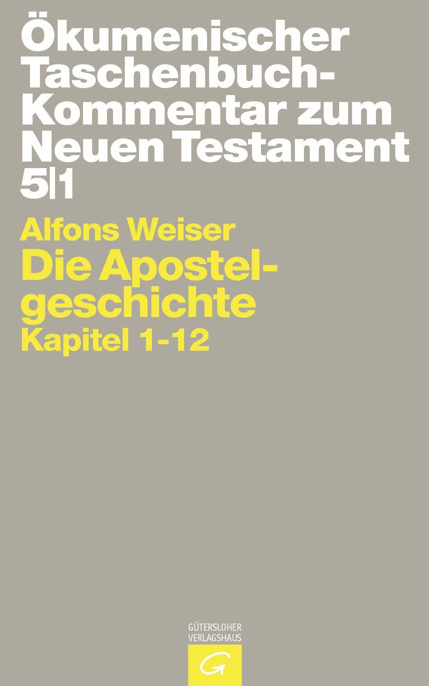 Die Apostelgeschichte: Kapitel 1-12 (Ökumenischer Taschenbuchkommentar zum Neuen Testament (ÖTK)) - Image 1