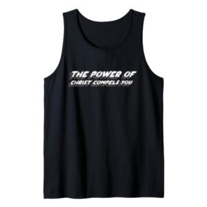 Die Macht Christi zwingt Dich | Religiöser Film Tank Top - Image 1