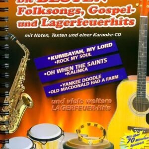 Die besten Folksongs, Gospel- und Lagerfeuerhits: mit Karaoke-CD zum Anhören und Mitspielen (Original Verlag: Streetlife) - Image 1
