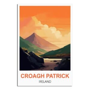 EZMLFA 5D-Diamantmalerei-Sets für Erwachsene, Croagh Patrick Irland Diamantmalerei-Sets für Anfänger, Vollbesetzte Diamanten-Edelsteinkunst für die Wanddekoration zu Hause, Geschenk, 30 x 40 cm - Image 1