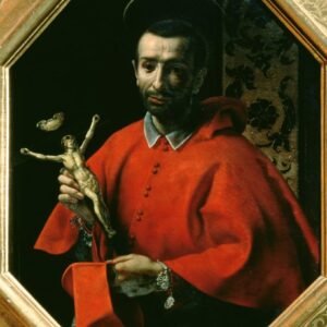 EfeMir Bild auf Leinwand Berühmte Leinwand Drucken Berühmte Gemälde Der heilige Karl Borromäus Erzbischof von Mailand von Carlo Dolci für Wohnzimmerdekoration 60x90cm - Image 1