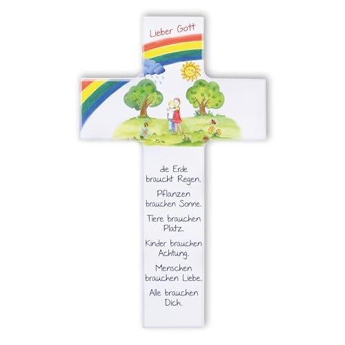 Fritz Cox Kinderkreuz 'Alle brauchen Dich' 15cm weiß - Image 8