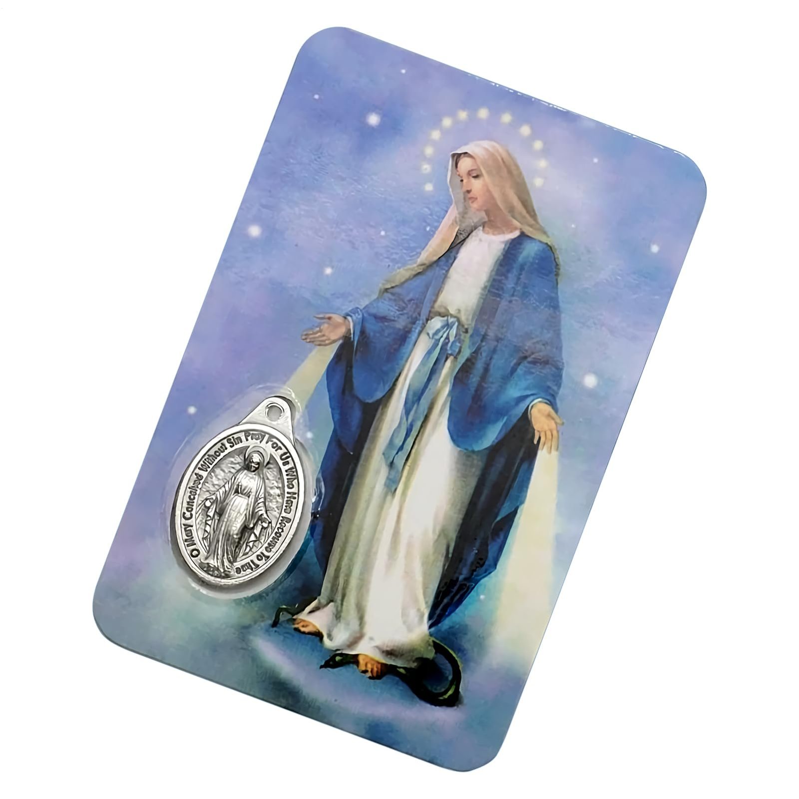Gebetskarten, christliche, inspirierende, religiöse Grußkarten, 8,5 x 5,5 cm, 30-teiliges Set für tägliche Ermutigung, kirchliche Geschenke, katholische Veranstaltungen, Abschlussfeiern, spirituelle - Image 1