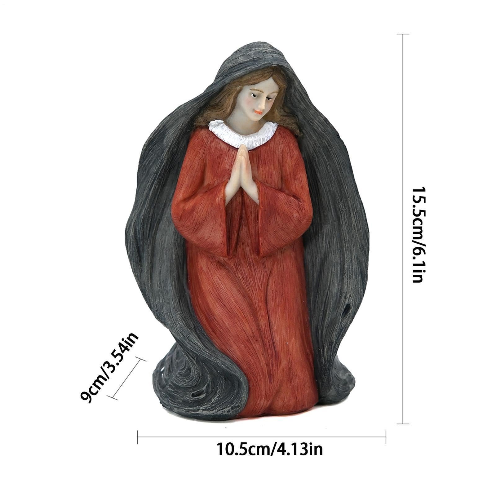 Generico Mutter Maria Statue - Deko Schreibtischskulptur, Figur der , religiöses katholisches Ornament | Ikone des heiligen christlichen Segens - Image 2
