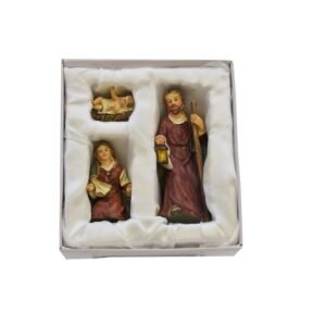Geschenkestadl Krippenfiguren 3-teiliges Set Krippe Figuren bis 8,7 cm - Image 1