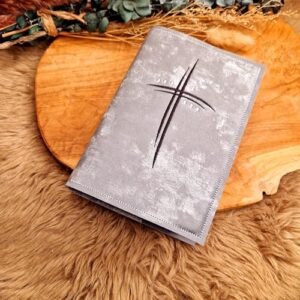 Gotteslob - Hülle aus Kunstleder - Silber - Kreuz - Geschenk zur Kommunion, Geburt oder Taufe - Image 10