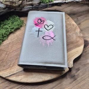 Gotteslob - Hülle aus Kunstleder - Taube - Kreuz - Geschenk zur Kommunion, Geburt oder Taufe - Image 10