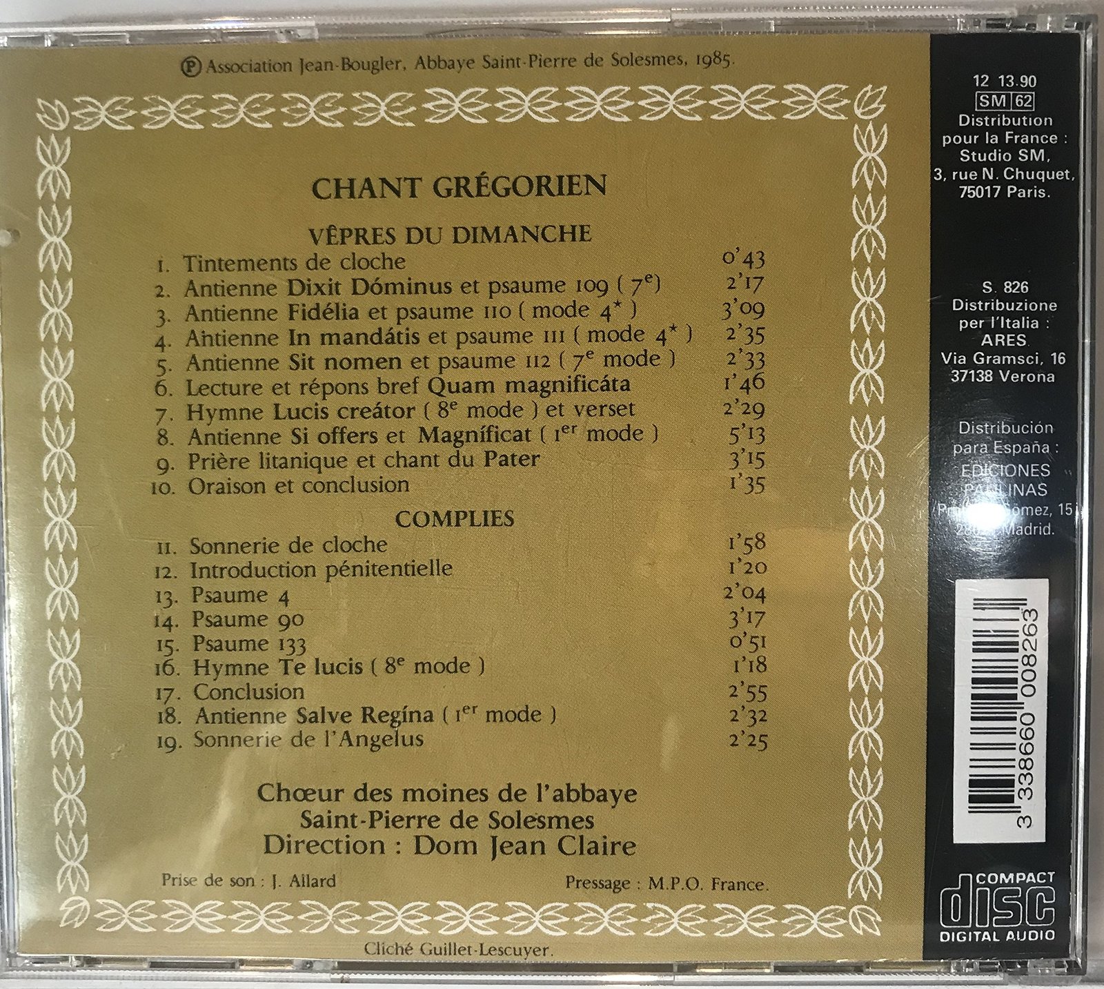 Gregorianische Gesänge: Vesper und Komplet - Image 2