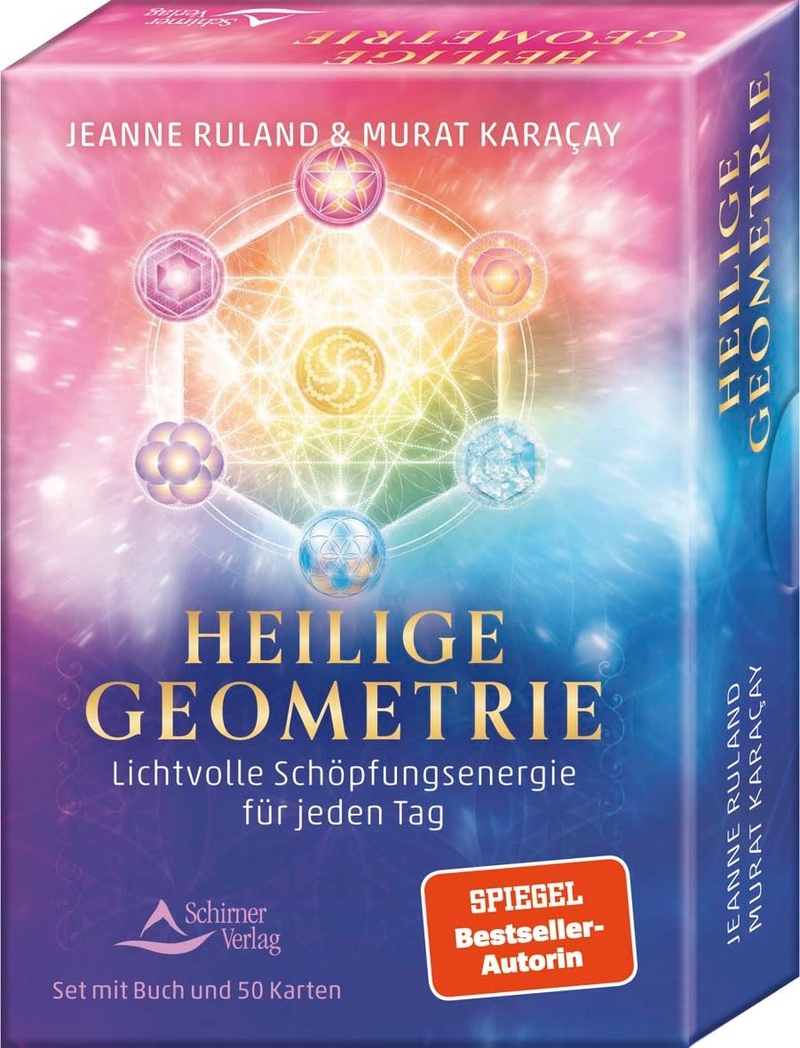 Heilige Geometrie - Lichtvolle Schöpfungsenergie für jeden Tag: - Set mit Buch und 50 Karten - Image 1