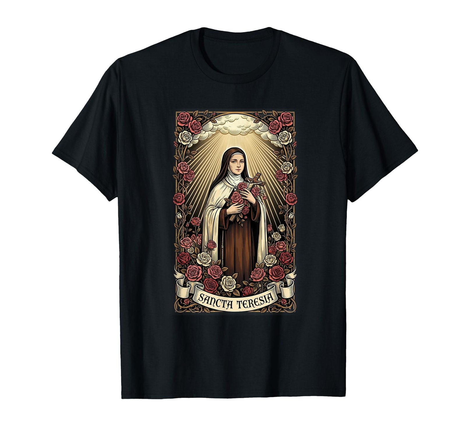 Heilige Therese von Lisieux Gebet katholisch T-Shirt - Image 1